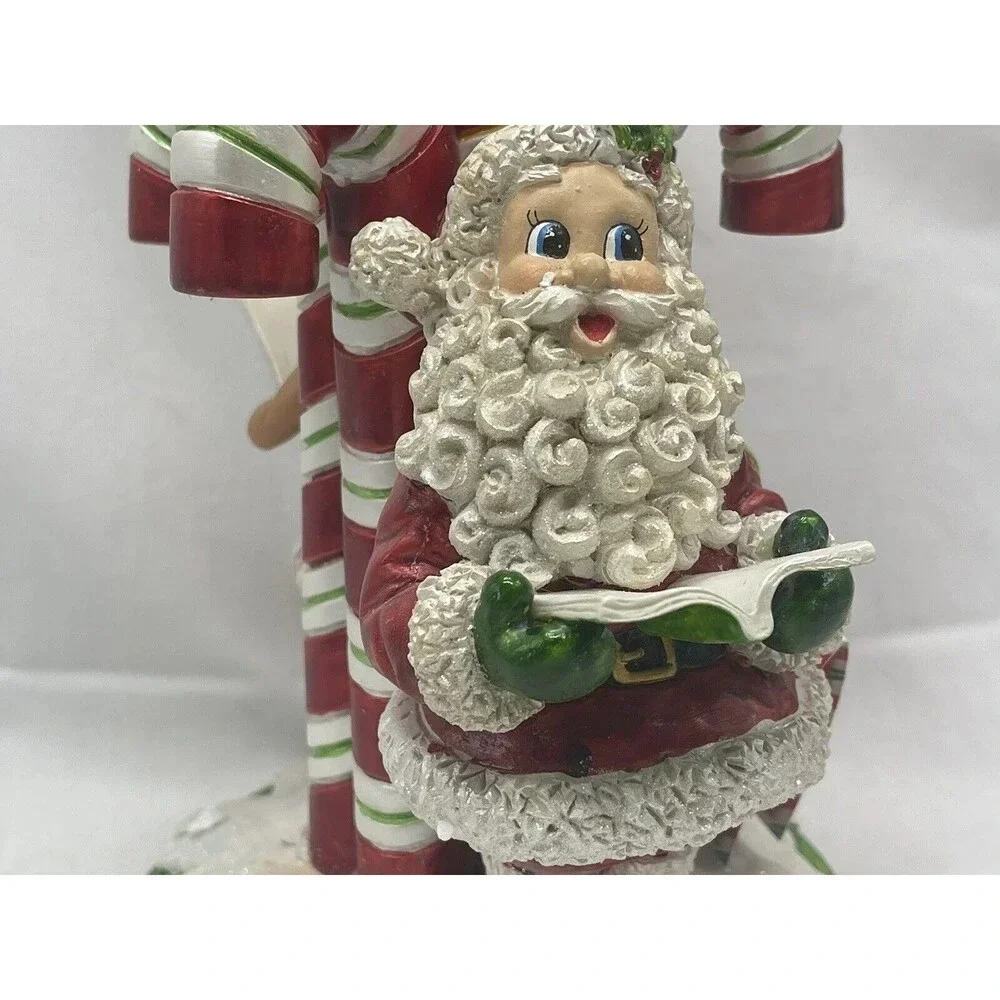 Radko Letters to Santa Candy Cane Votive Ceramic Box